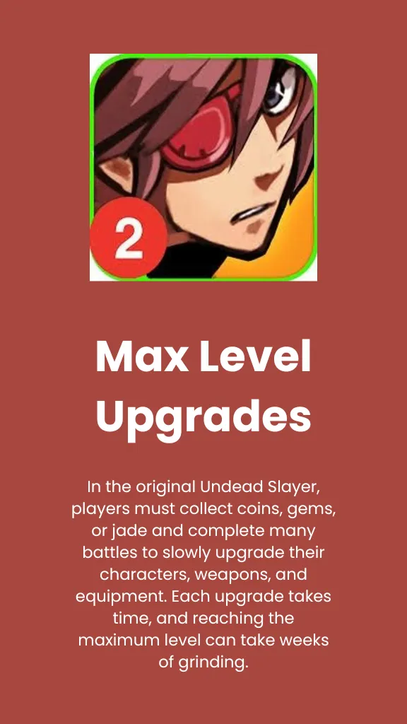 Max Level Upgrades